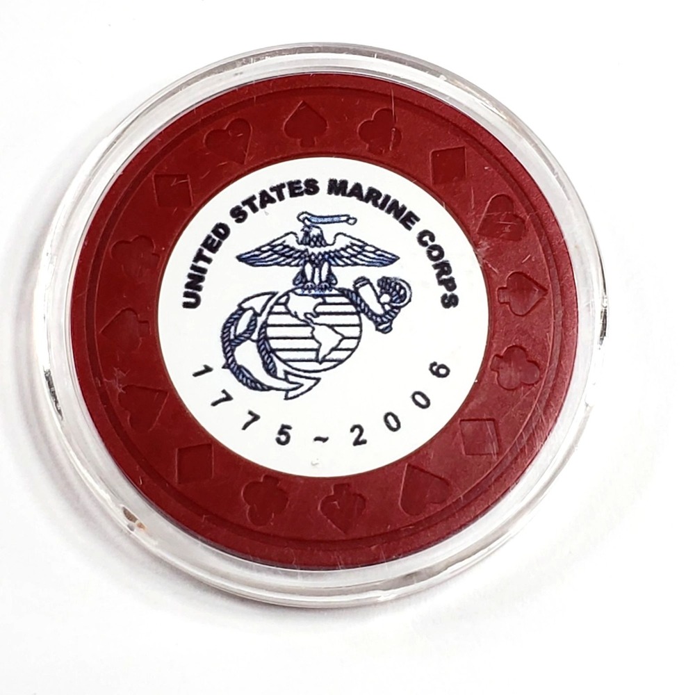 USMC 1775-2006 Poker Chip 2nd Battalion 5th Marines Weapons Co Challenge Coin